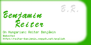 benjamin reiter business card